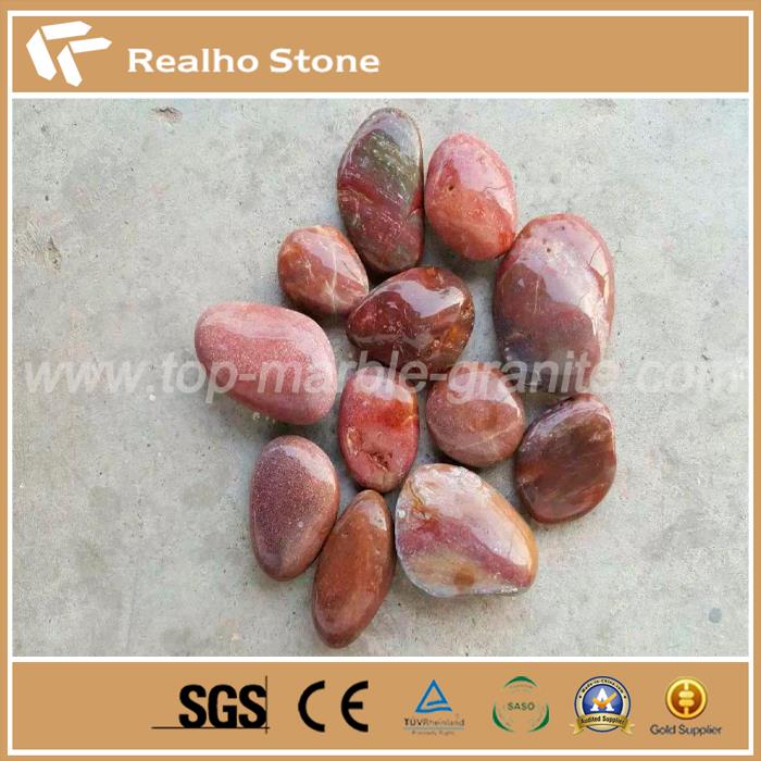 Natural Red Pebble Stone For Flooring Natural Red Pebble Stone For Flooring