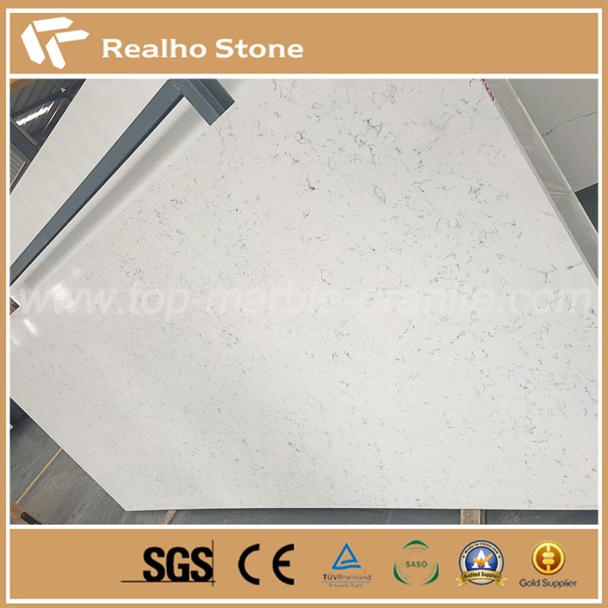 Artificial Carrara White Quartz Slabs Artificial Carrara White Quartz Slabs