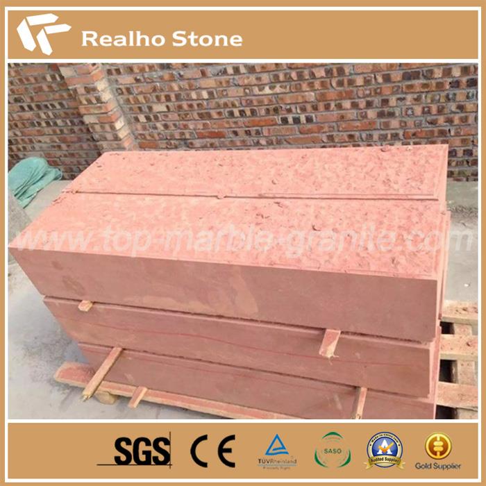 Reclaimed Red Landscape Sandstone Road Kerbs