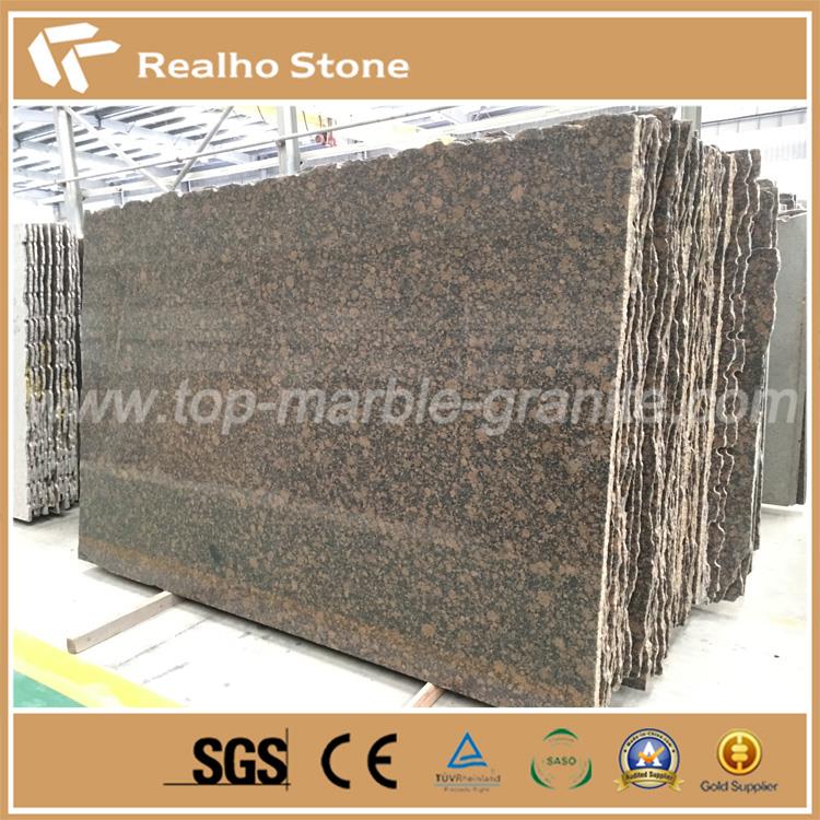 البلطيق البني الغرانيت بلاطة baltic brown granite slab