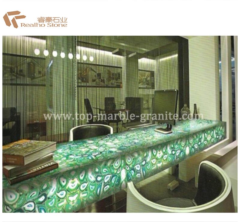 Green Agate bar top