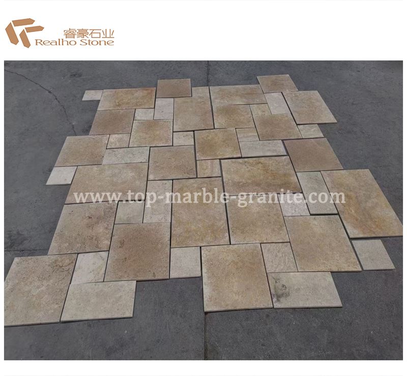 beige travertine with french pattern beige travertine with french pattern