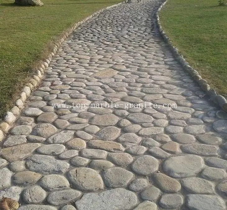 Cobblestone paving