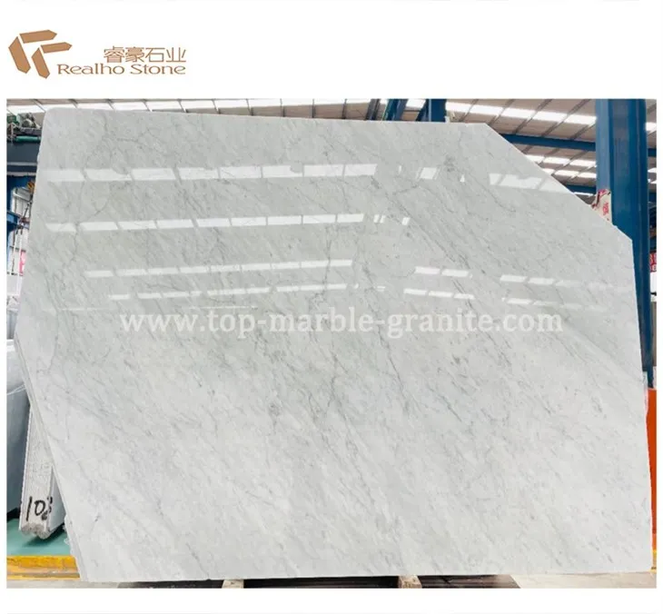 Natural Carrara White Marble Polished Honed Finish 