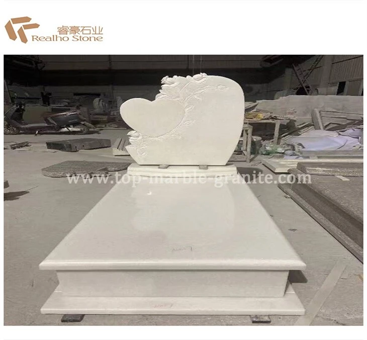 White Marble Headstone For Sale