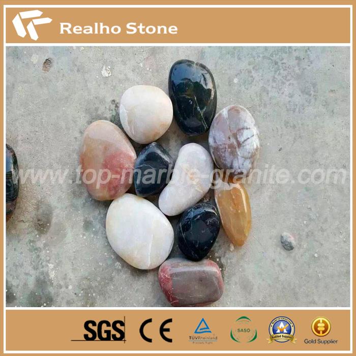 Mixed Natural Pebble Stone For Flooring