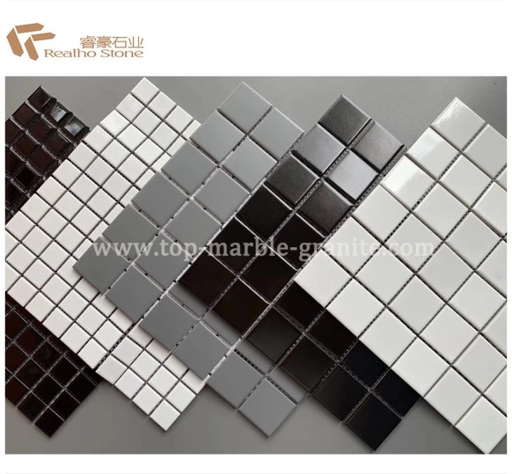 Black & White Ceramic Mosaic Tiles