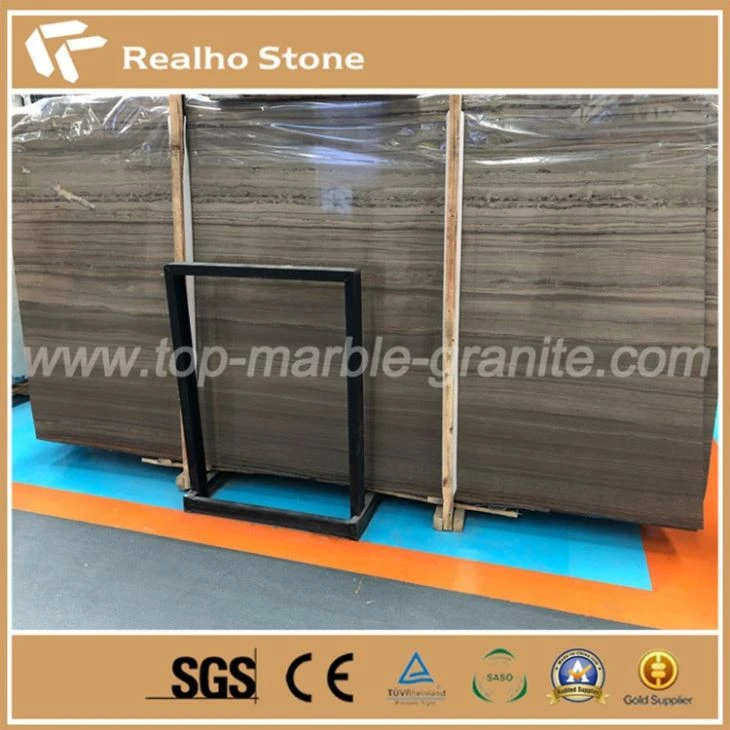 Seattle Coffee Brown Wood Marble Slabs