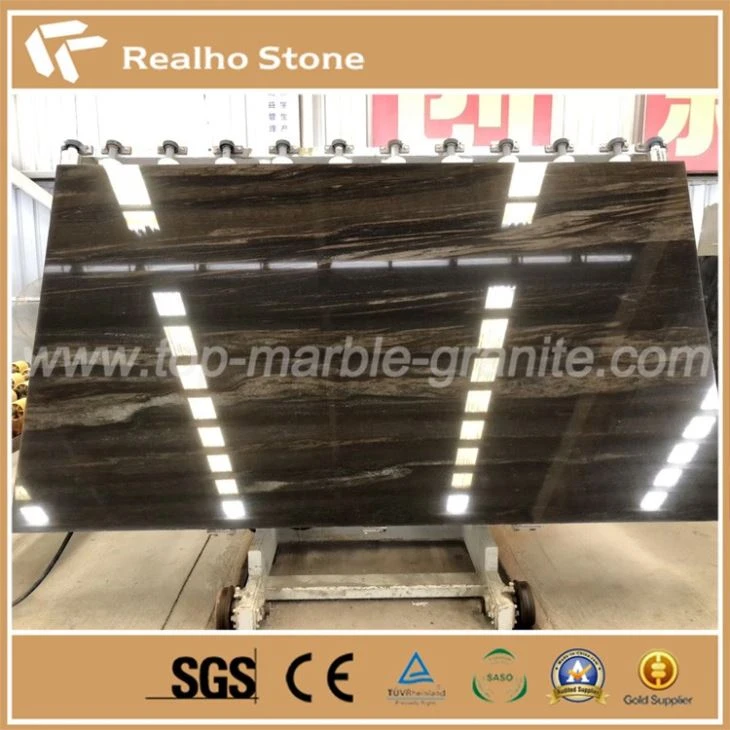 Honed Finish Galaxy Brown Granite Slabs