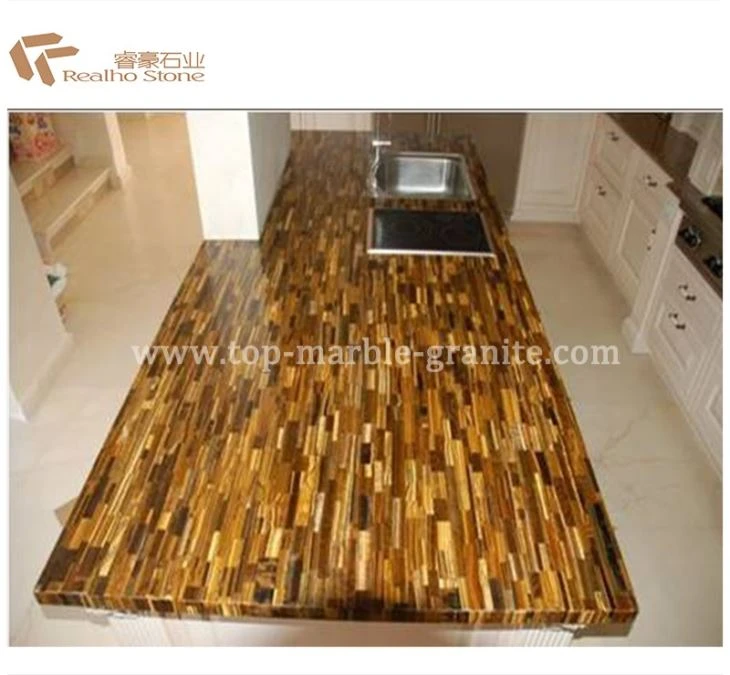 Natural Semiprecious Gemstone Agate Bar Top