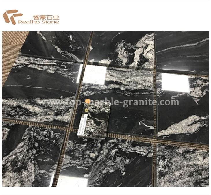 G398 Royal Ballet Cosmic Black Granite Slabs for Wall Tiles