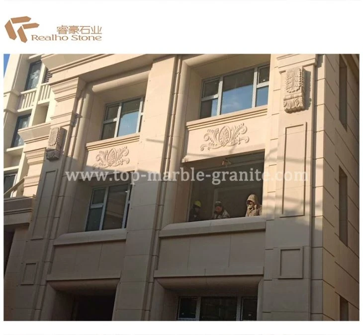 beige limestone for claddings