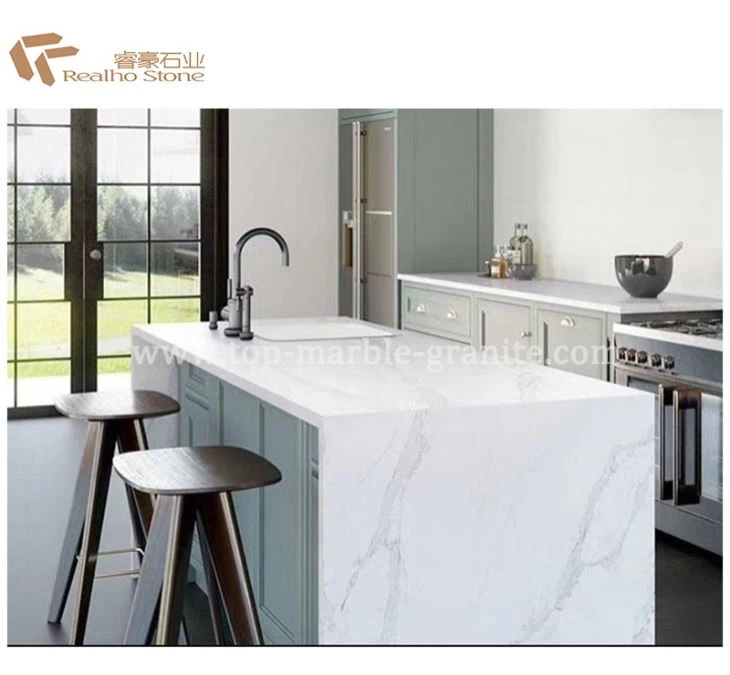 Calacatta Quartz Kitchen Countertop