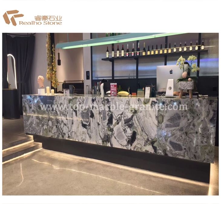 Cold Emerald Marble Countertop