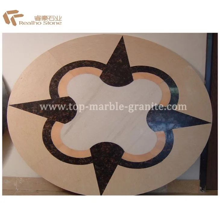 Flower marble pattern