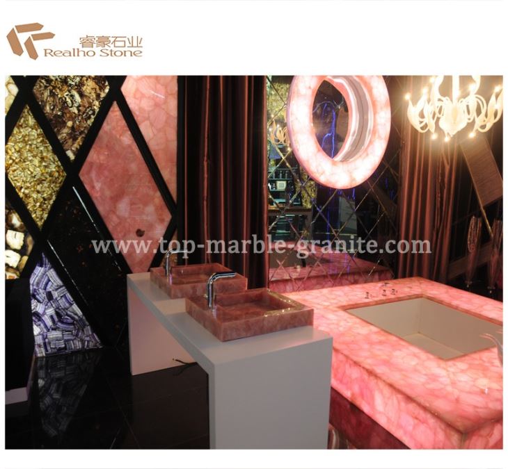 Pink Quartzite Stone Basins