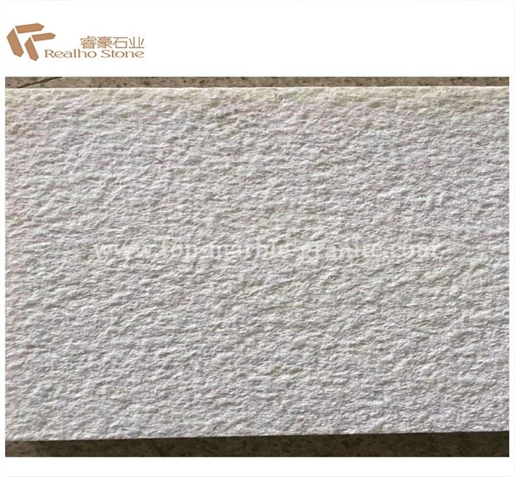 Pearl White Granite With Bushhammered