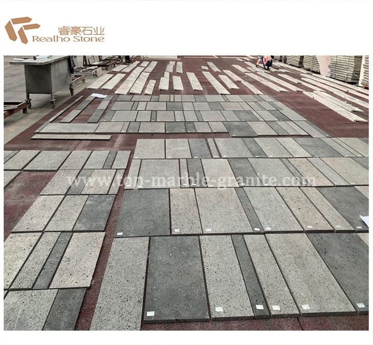 Volcanic stone tiles