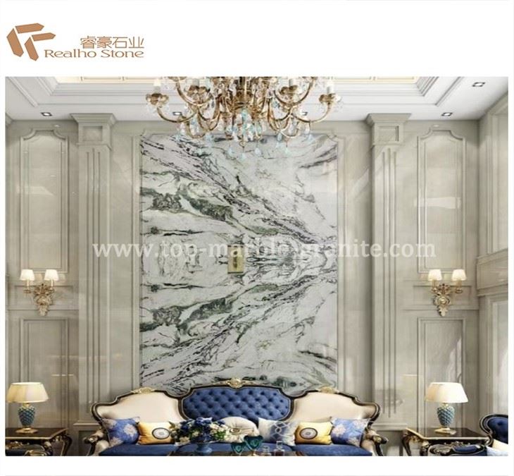 green marble background