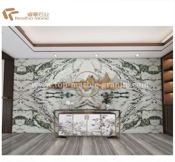 mint green marble background