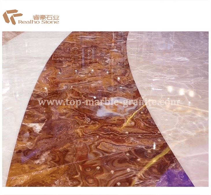 Turkey Tiger Onyx Slab Floor And Table