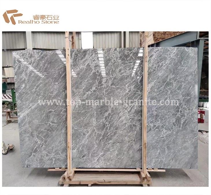 white and grey marble floor